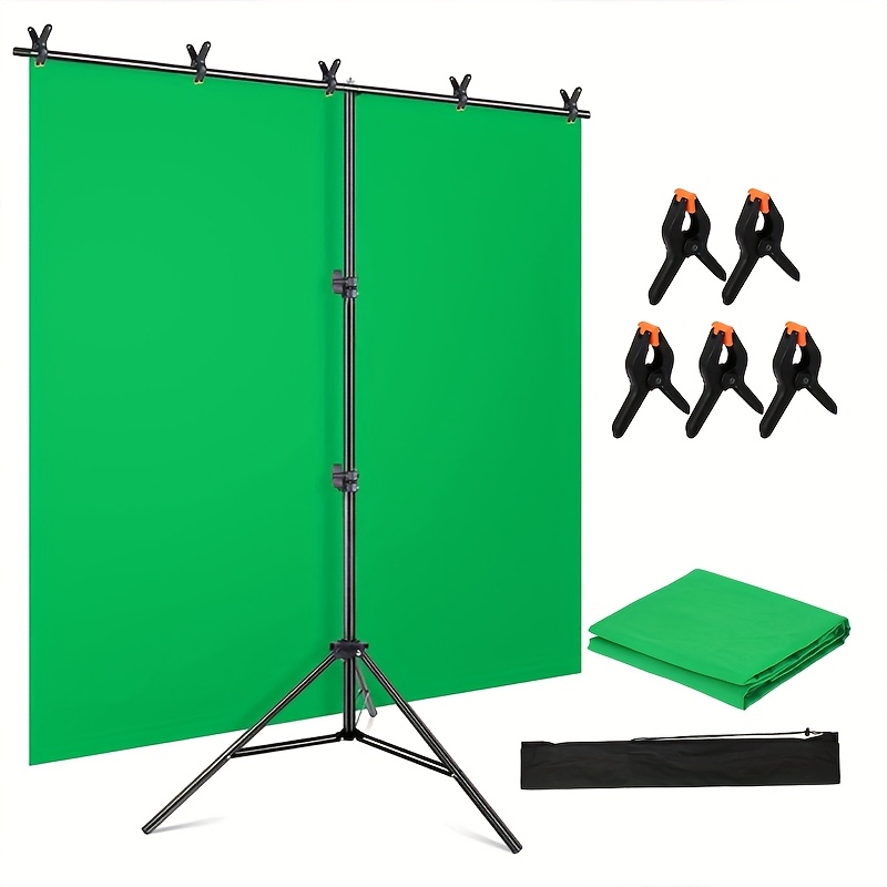 Green Screen Collapsible - Green Screen Backdrop Kit with Stand,