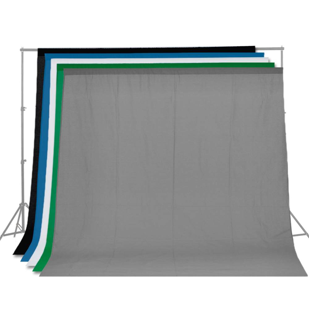 Green Screen Collapsible - 2X3 /3X4 3X6M Photography Muslin Backdrops