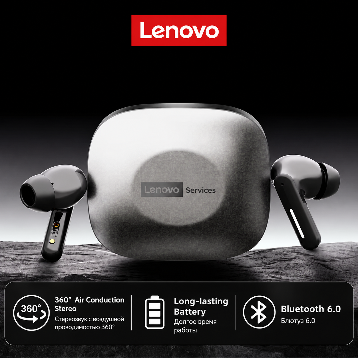 Esports Gaming Earbuds - New Lenovo LE209 Wireless Bluetooth Earphone