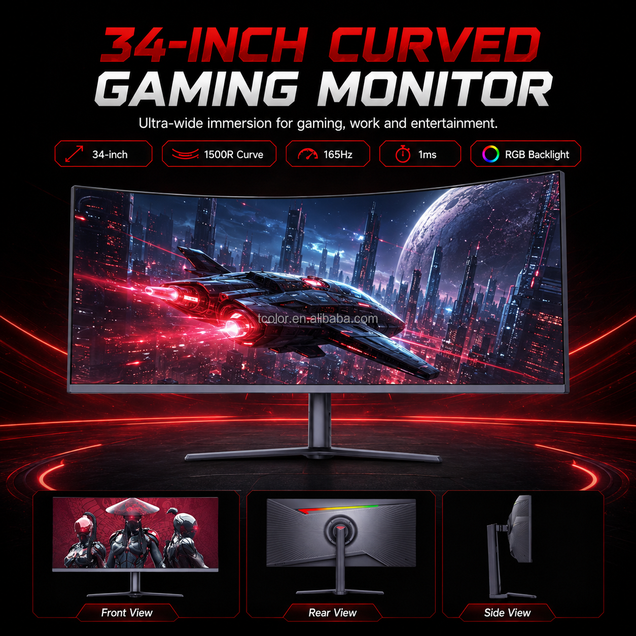 White/Black Curved Gaming Moni - Gaming Monitor Curved 리뷰 및 가격