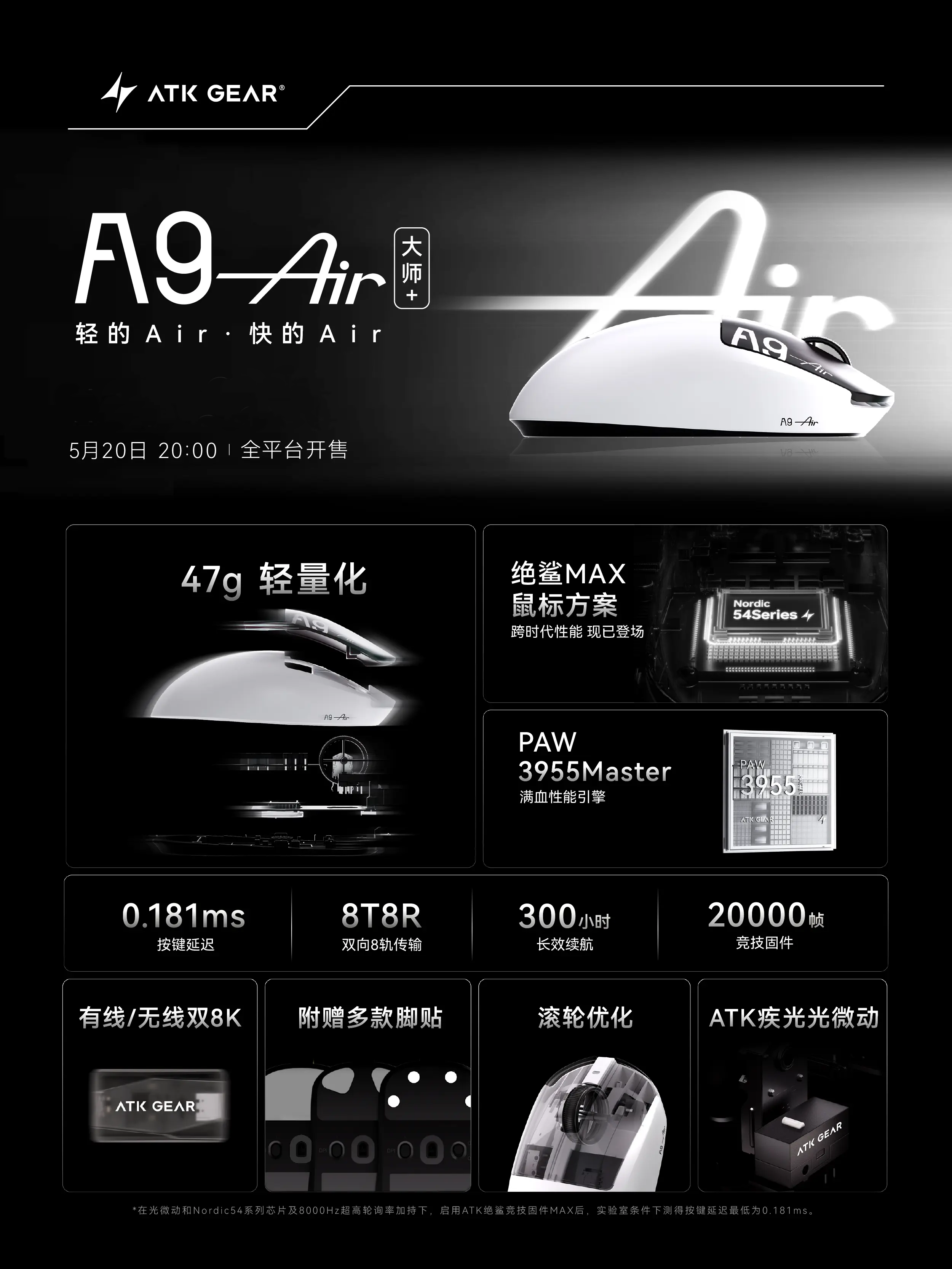 ATK A9 Air Ultimate Plus PAW39 - Ultimate Esports Gaming 리뷰 및 가격