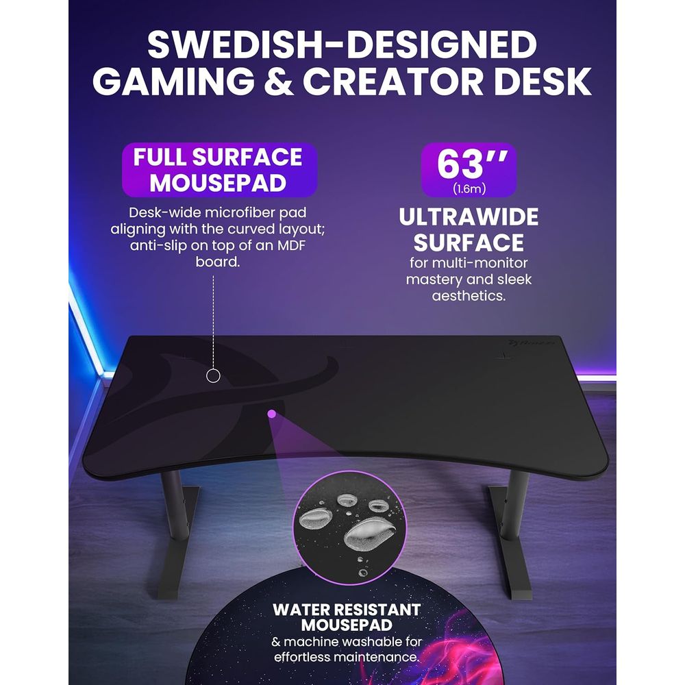 Curved Gaming Desk with Waterp - Gaming Monitor Curved 리뷰 및 가격