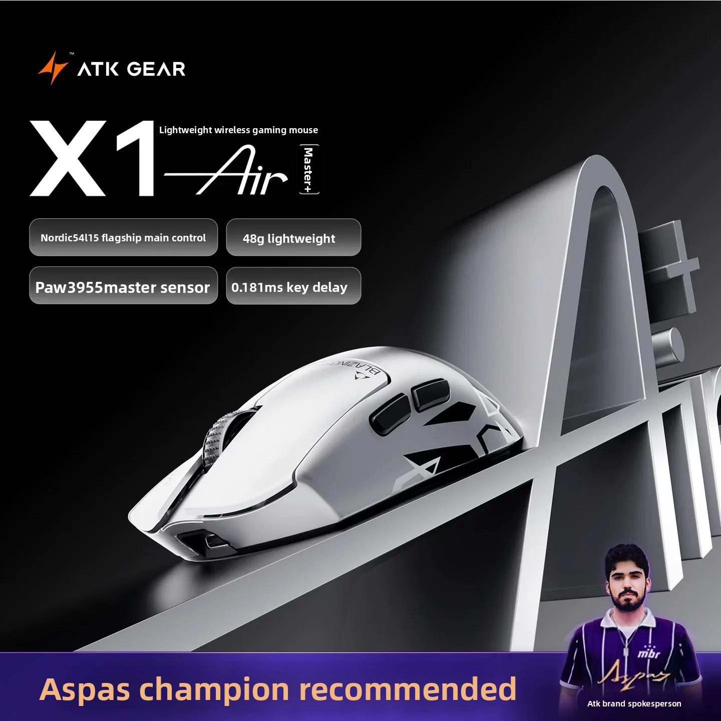 ATK X1AIR Ultimate Plus PAW395 - Ultimate Esports Gaming 리뷰 및 가격