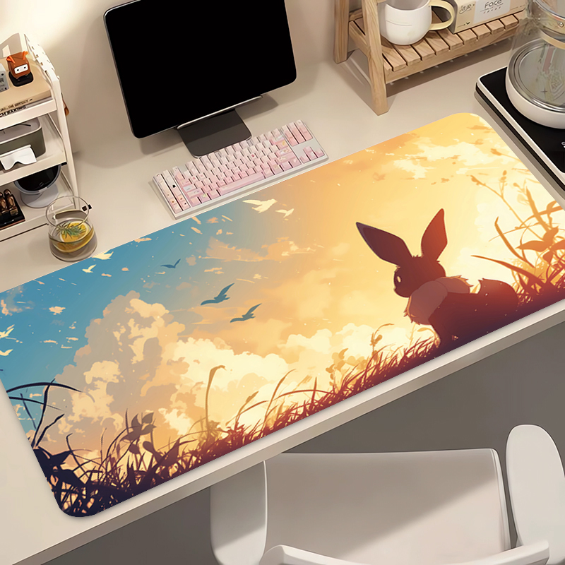 Anime Mouse Pad Pokemon Eevee  - Esports Gaming Mousepad 리뷰 및 가격