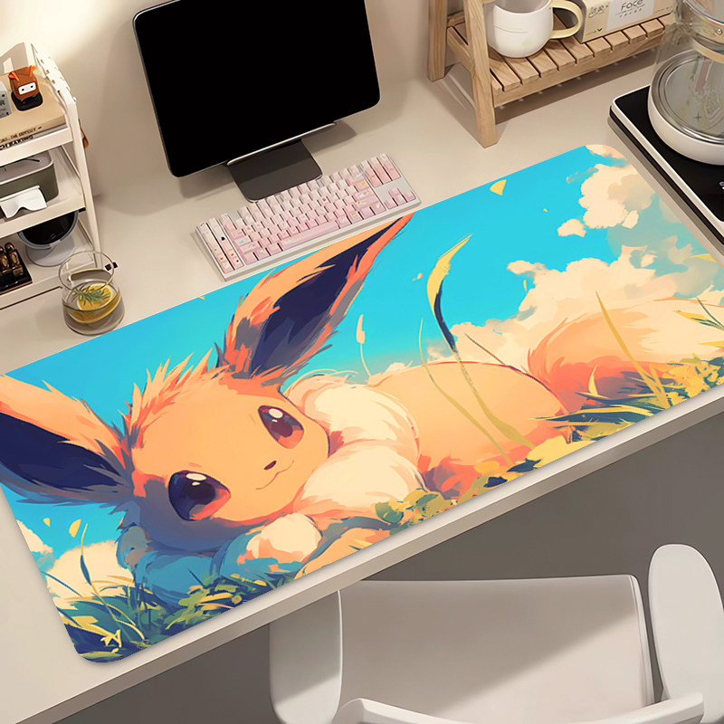 Anime Mouse Pad Pokemon Eevee  - Esports Gaming Mousepad 리뷰 및 가격
