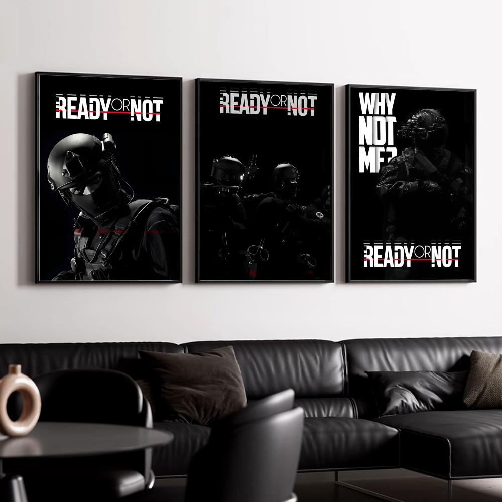R-Ready or N-NotS Poster HD Wa - Esports Or Gaming 리뷰 및 가격