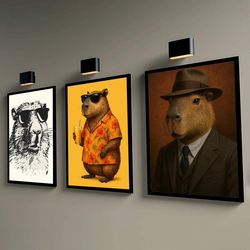 Sunglasses Capybara Print Wall - Esports And Gaming Lounge 리뷰 및 가격