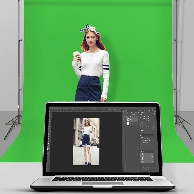 GAINVANE Backdrop Cloth White  - Green Screen Collapsible 리뷰 및 가격
