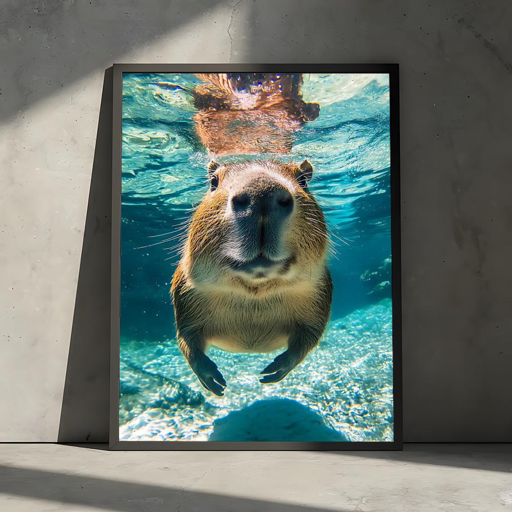 Healing Capybara Poster Art Po - Esports And Gaming Lounge 리뷰 및 가격