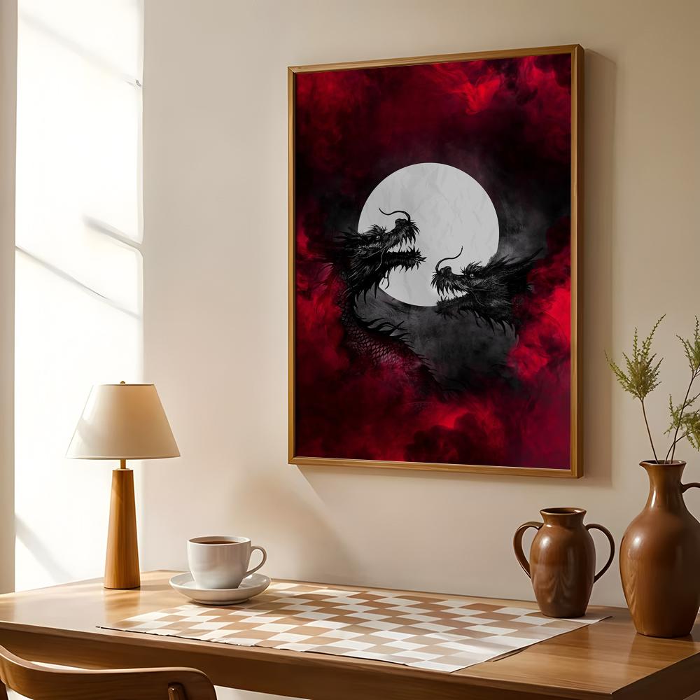 Black Dragon Poster Waterproof - Esports And Gaming Lounge 리뷰 및 가격