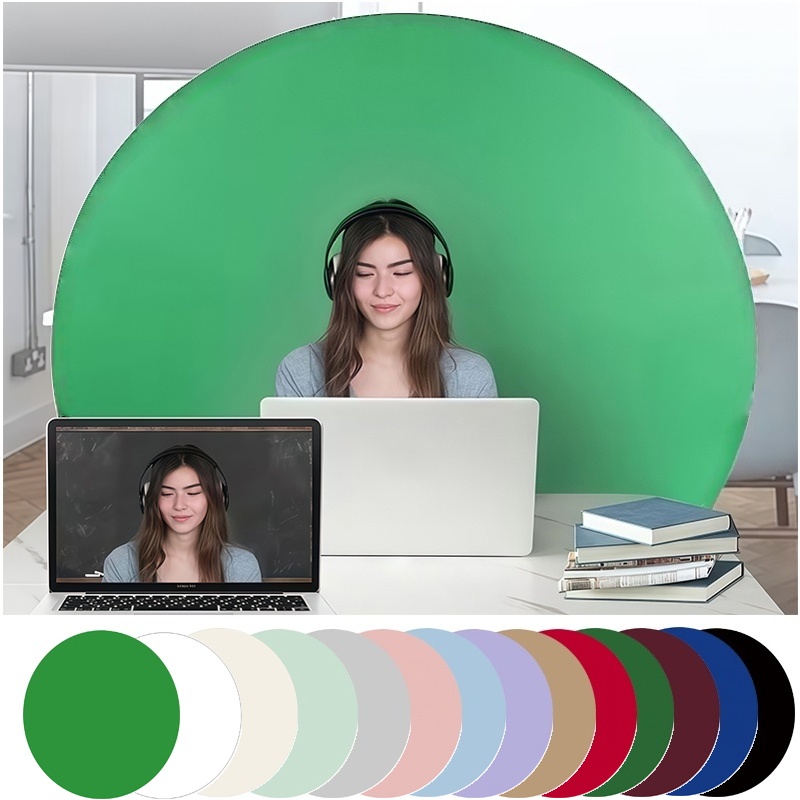 Solid Color Round Backdrop Cov - Green Screen Collapsible 리뷰 및 가격