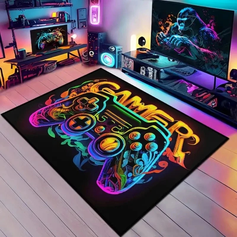 Rainbow Neon Gamepad GAMER Are - Esports Gaming Setup 리뷰 및 가격