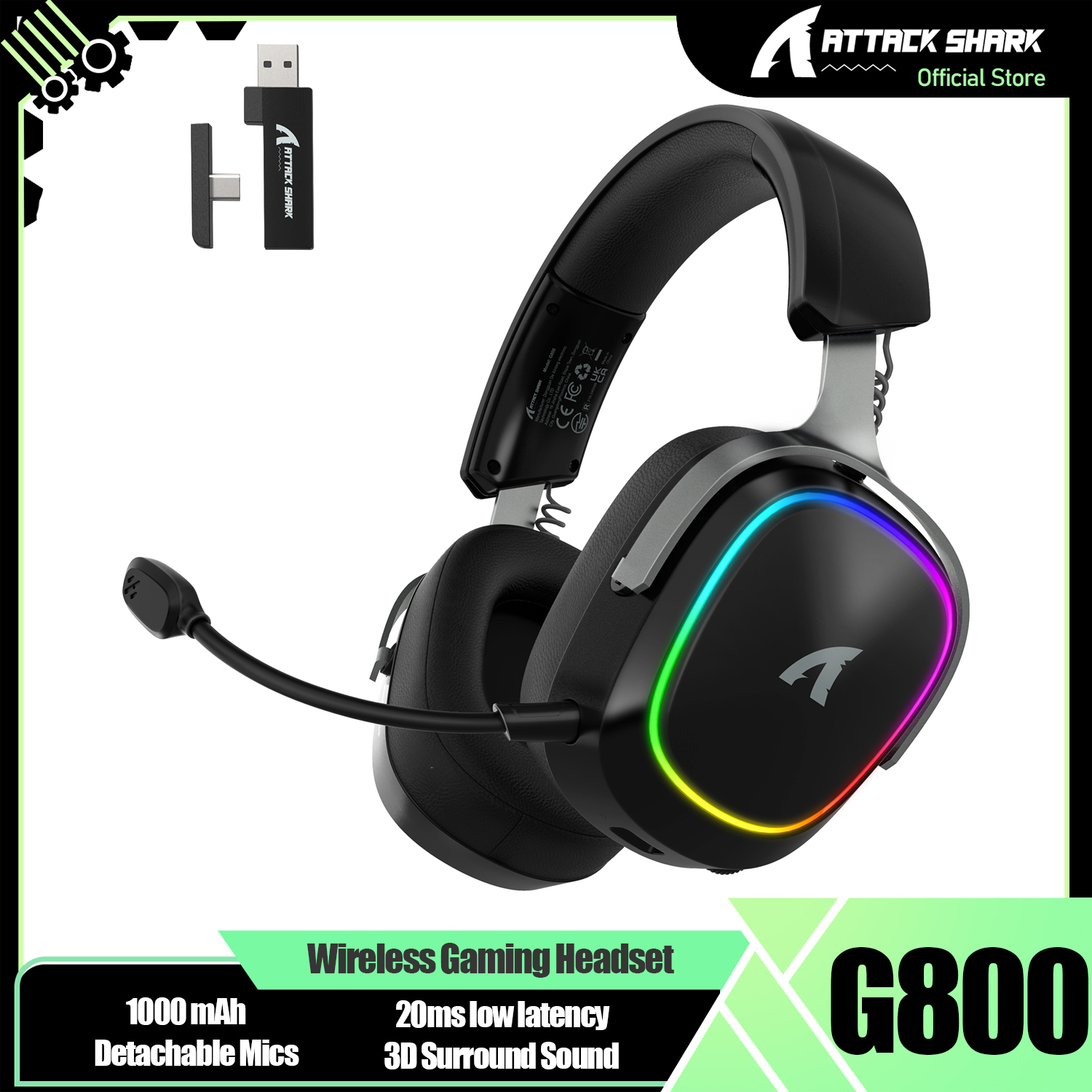 ATTACK SHARK G800 Wireless Gam - Esports Gaming Earbuds 리뷰 및 가격