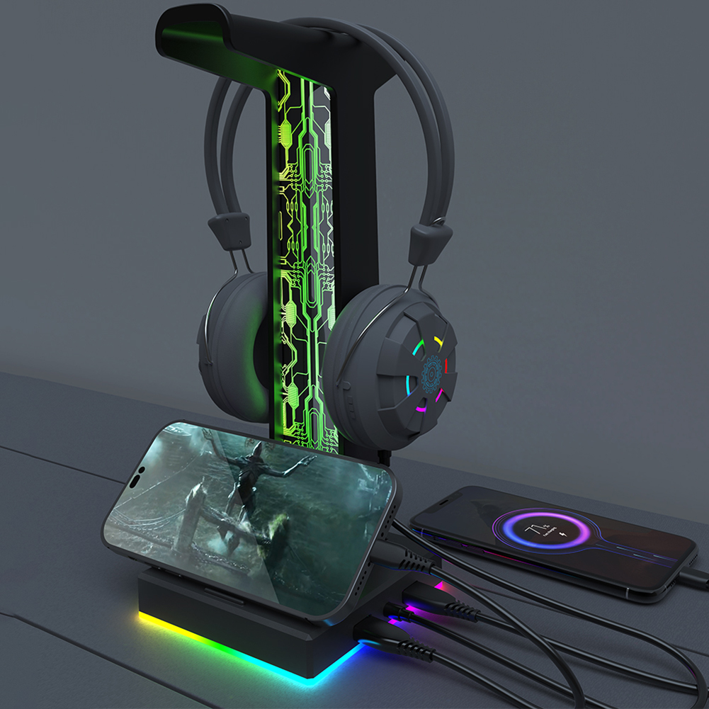 RGB Gaming Headphone Stand Dua - Esports Gaming Pc 리뷰 및 가격