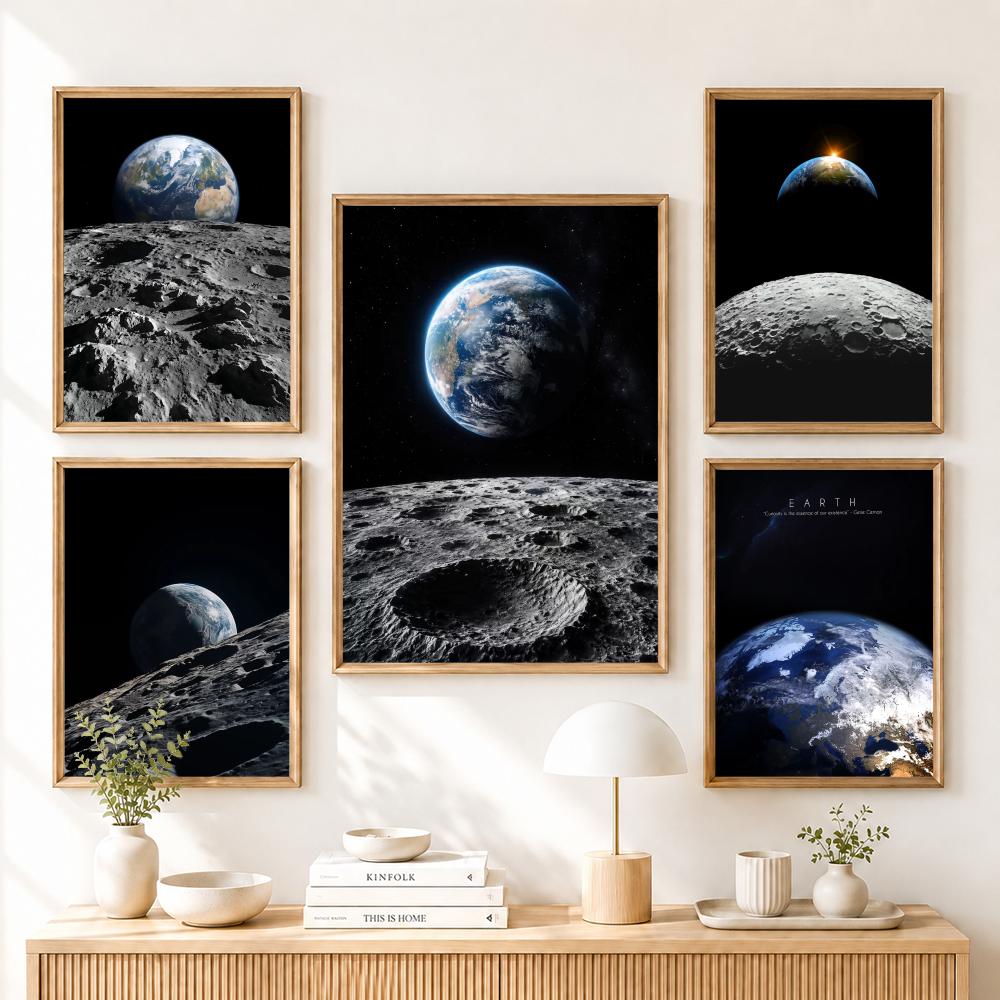 Earth and Moon Painting Canvas - Esports And Gaming Lounge 리뷰 및 가격