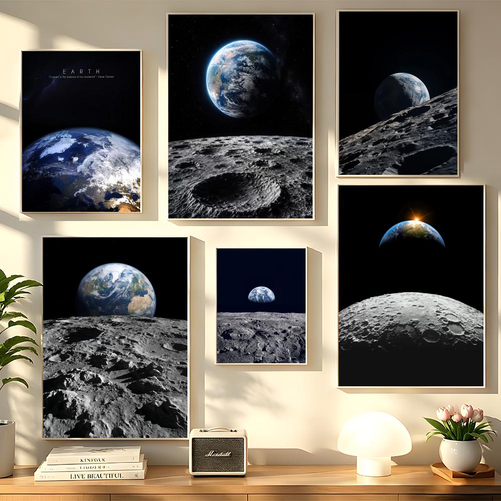 Earth and Moon Painting Canvas - Esports And Gaming Lounge 리뷰 및 가격