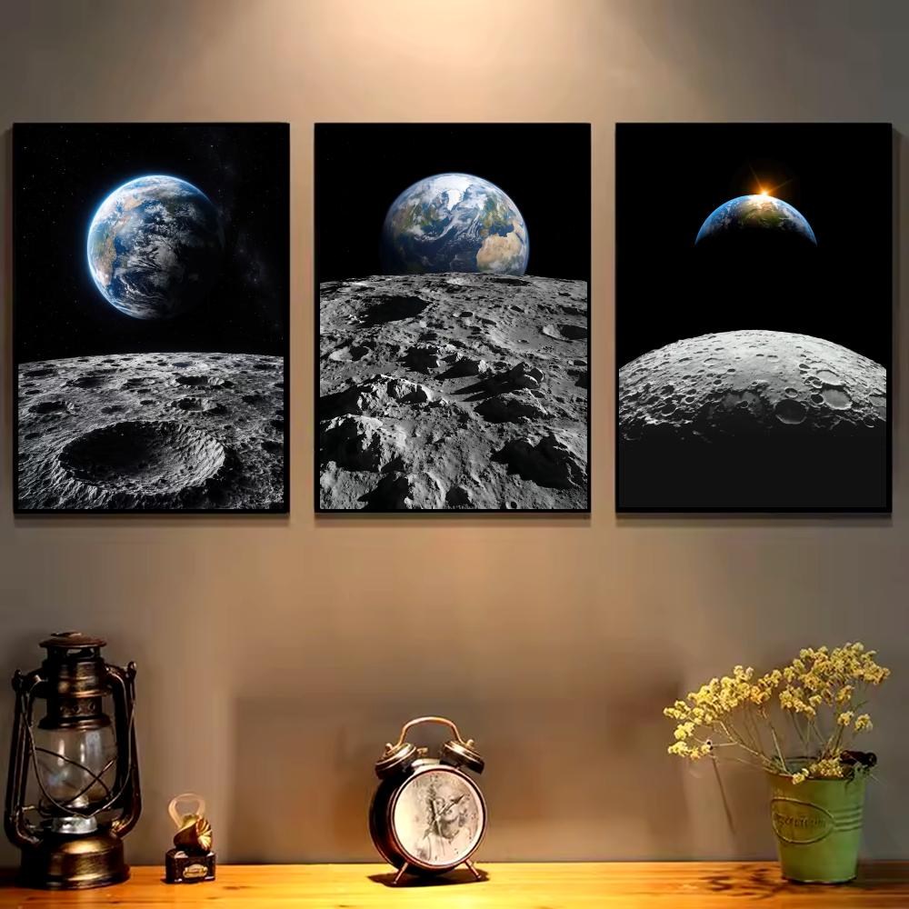 Earth and Moon Painting Canvas - Esports And Gaming Lounge 리뷰 및 가격
